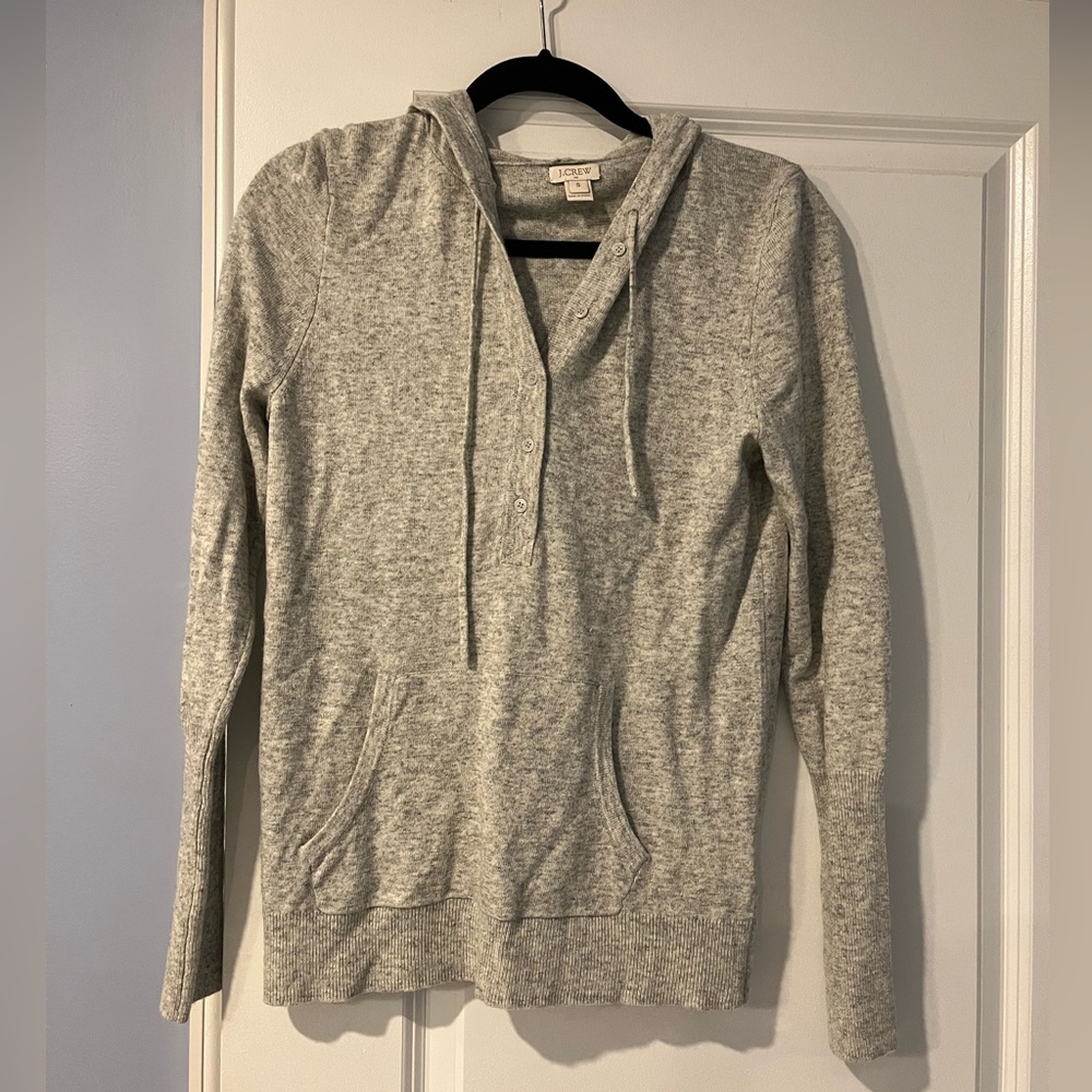 J. Crew Sweater Hooded Pull-over Size S
